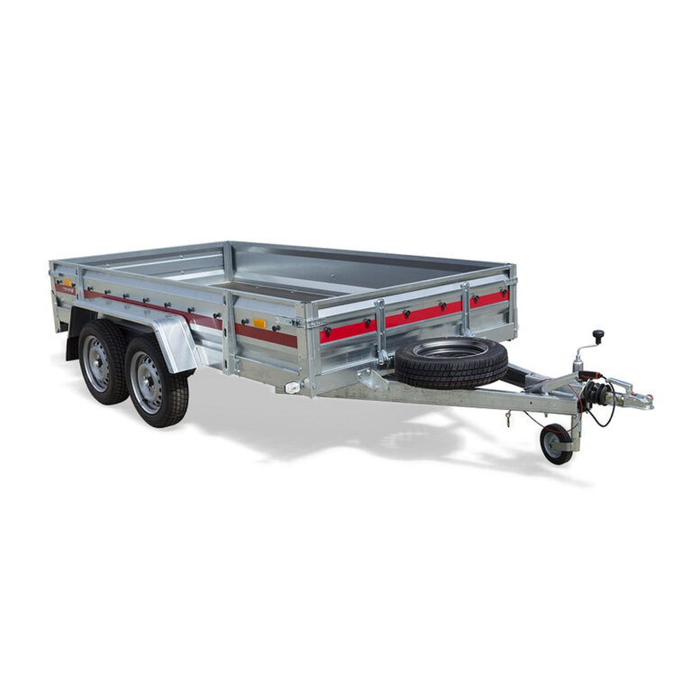 Novinka!! Přívěsný vozík dvouosý Temared PRO BRAKE 3015/2C | 296 x 150 cm | 2000 kg - nosnost 1675 kg